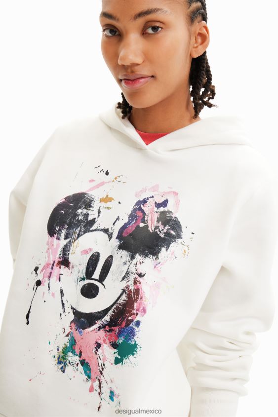 Desigual mujer sudadera con salpicaduras de mickey mouse de disney VZ26R0391 ropa
