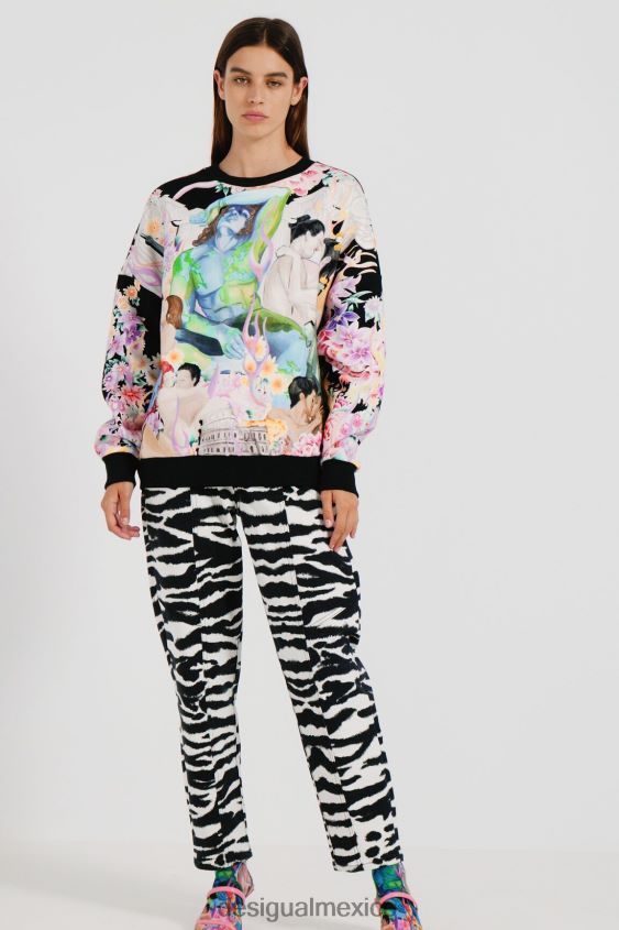 Desigual mujer sudadera de felpa extragrande VZ26R0461 ropa