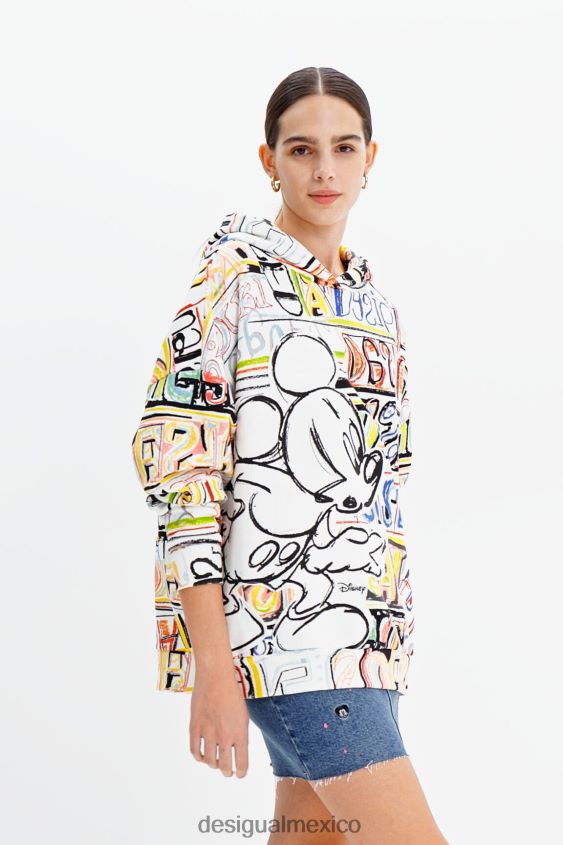 Desigual mujer sudadera disney mickey mouse ilustración VZ26R0920 ropa