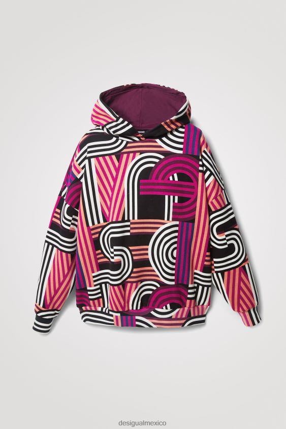 Desigual mujer sudadera larga oversize con capucha VZ26R01129 ropa