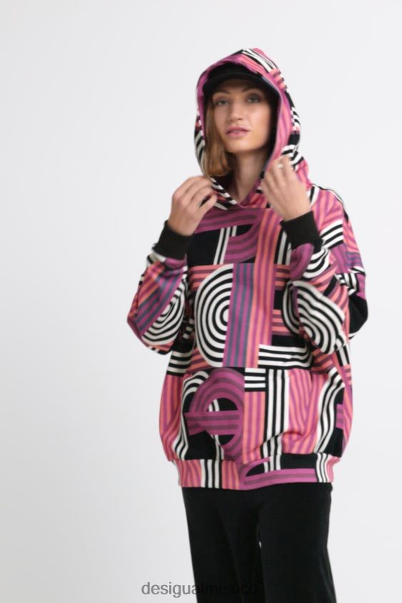 Desigual mujer sudadera larga oversize con capucha VZ26R01129 ropa