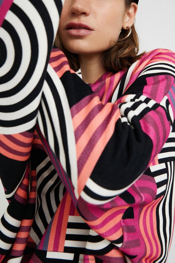 Desigual mujer sudadera larga oversize con capucha VZ26R01129 ropa