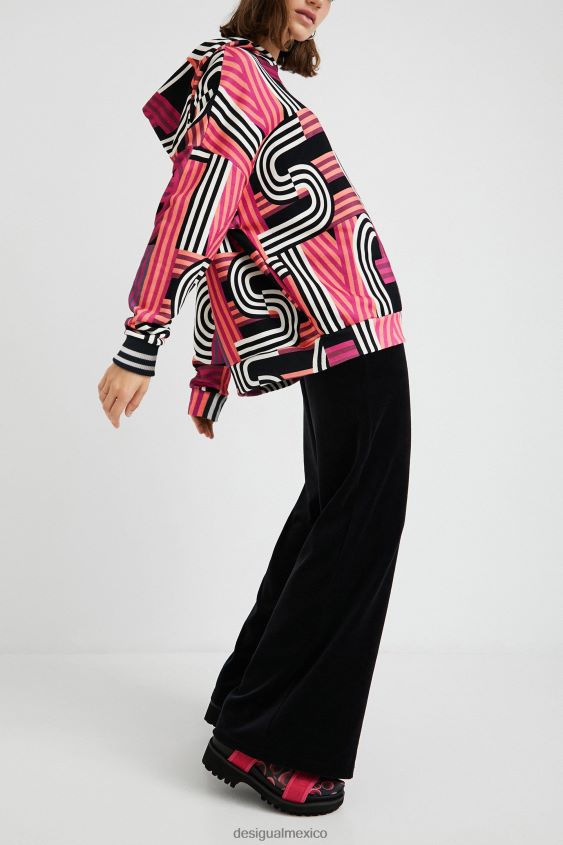 Desigual mujer sudadera larga oversize con capucha VZ26R01129 ropa
