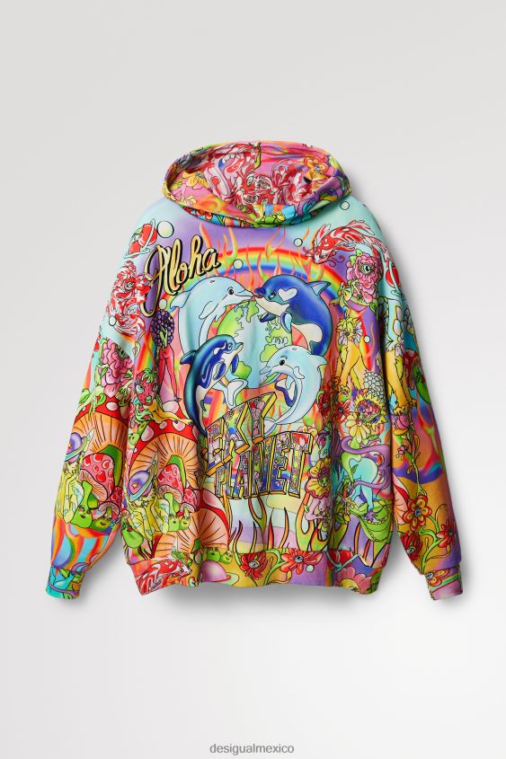 Desigual mujer sudadera oversize con capucha VZ26R01030 ropa