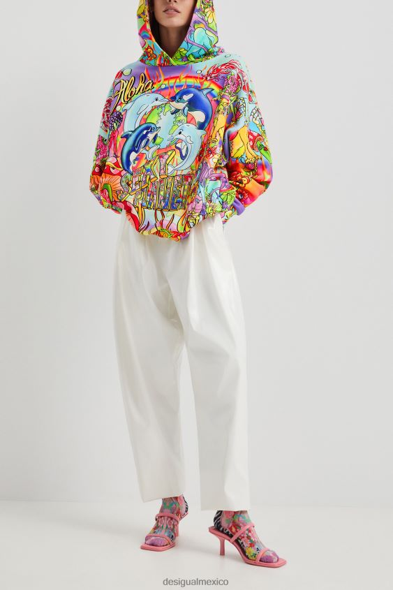 Desigual mujer sudadera oversize con capucha VZ26R01030 ropa