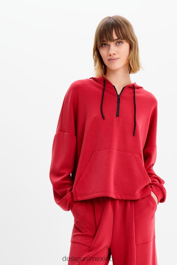 Desigual mujer sudadera oversize con capucha y tacto suave VZ26R0392 ropa
