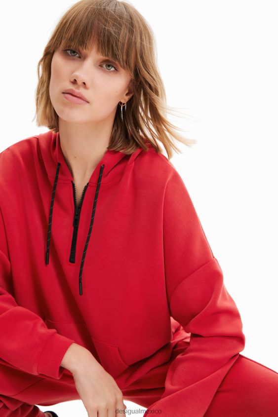 Desigual mujer sudadera oversize con capucha y tacto suave VZ26R0392 ropa