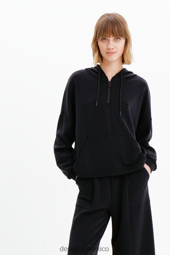 Desigual mujer sudadera oversize con capucha y tacto suave VZ26R0910 ropa