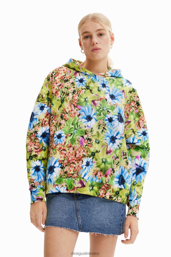 Desigual mujer sudadera oversize con estampado floral VZ26R0342 ropa