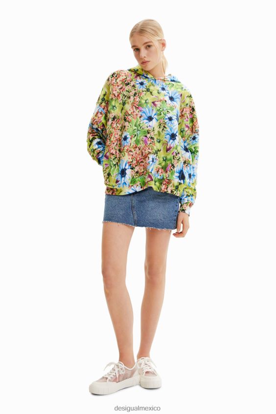 Desigual mujer sudadera oversize con estampado floral VZ26R0342 ropa