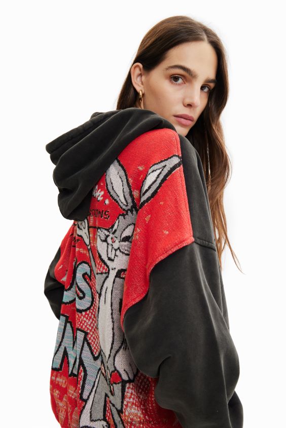Desigual mujer sudadera oversize de bugs bunny VZ26R0943 ropa