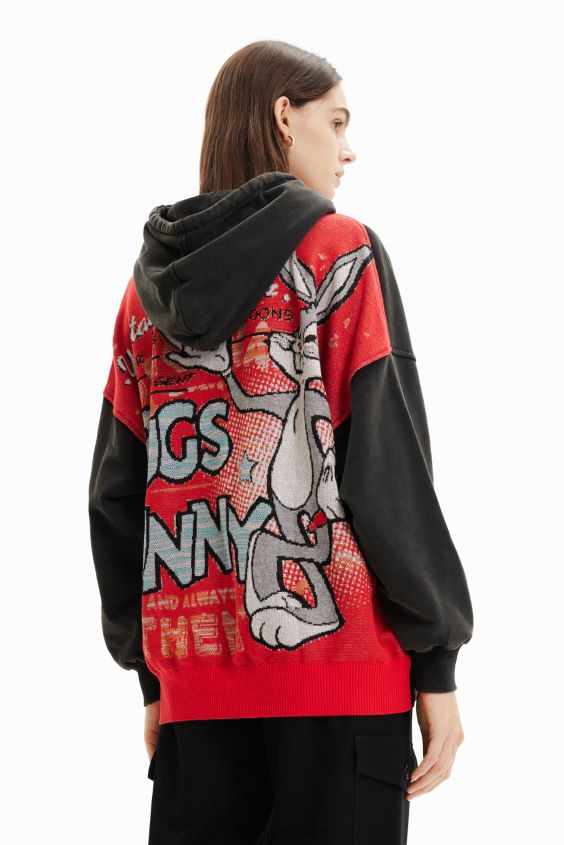 Desigual mujer sudadera oversize de bugs bunny VZ26R0943 ropa