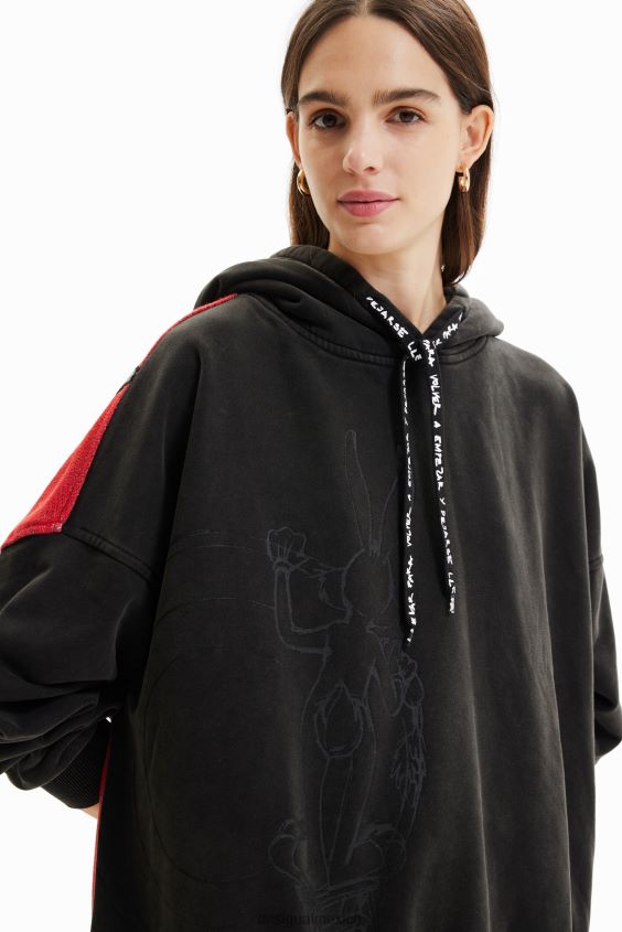 Desigual mujer sudadera oversize de bugs bunny VZ26R0943 ropa