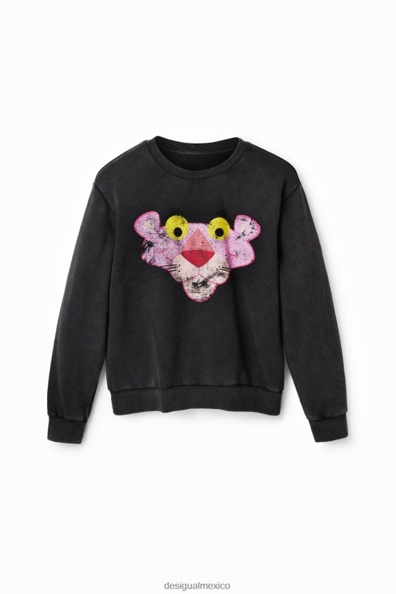 Desigual mujer sudadera pantera rosa desgastada VZ26R0481 ropa