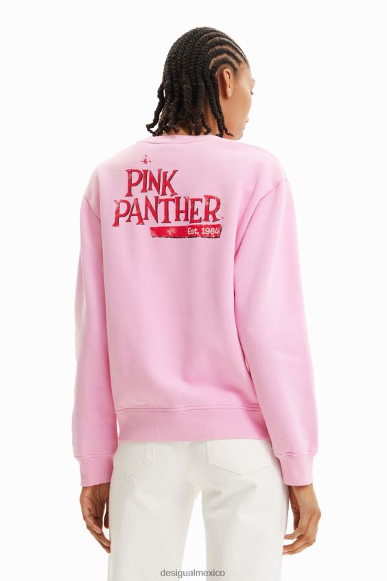 Desigual mujer sudadera pantera rosa desgastada VZ26R0952 ropa