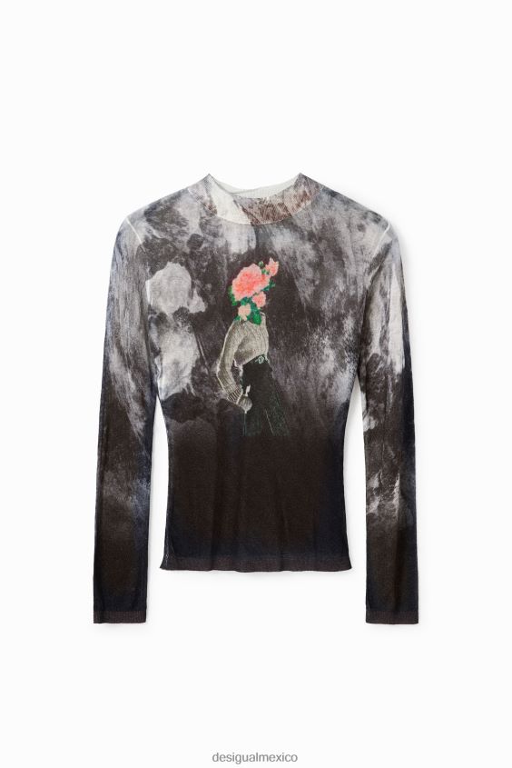 Desigual mujer fino jersey desenfocado VZ26R0260 ropa