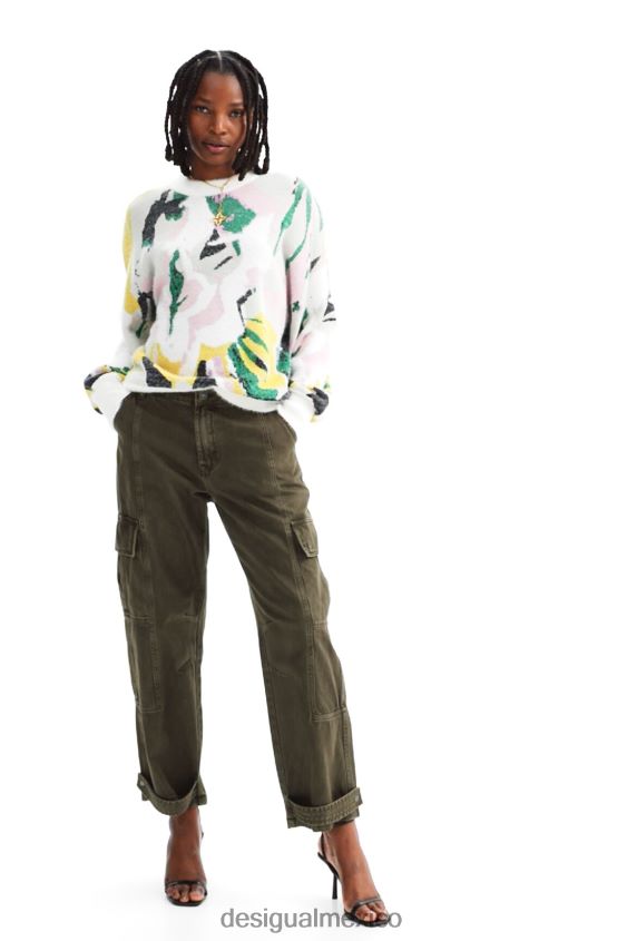Desigual mujer jersey artístico extragrande VZ26R0210 ropa