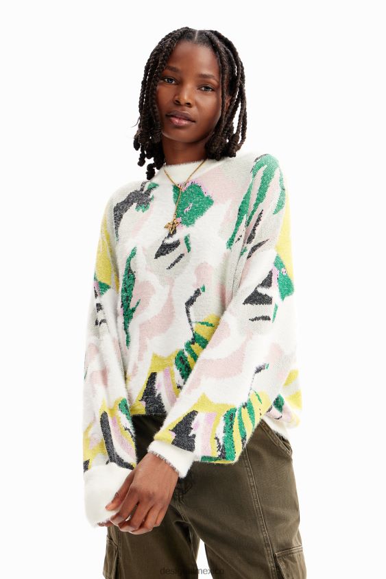 Desigual mujer jersey artístico extragrande VZ26R0210 ropa