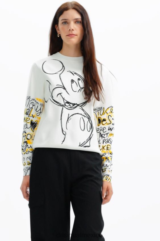 Desigual mujer jersey con bordado de mickey mouse VZ26R015 ropa