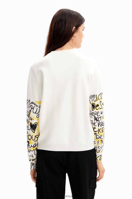 Desigual mujer jersey con bordado de mickey mouse VZ26R015 ropa