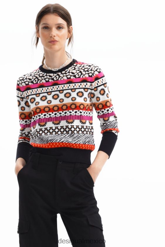 Desigual mujer jersey con borde corto VZ26R0936 ropa