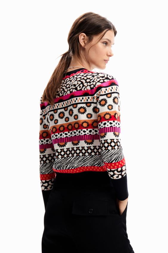 Desigual mujer jersey con borde corto VZ26R0936 ropa