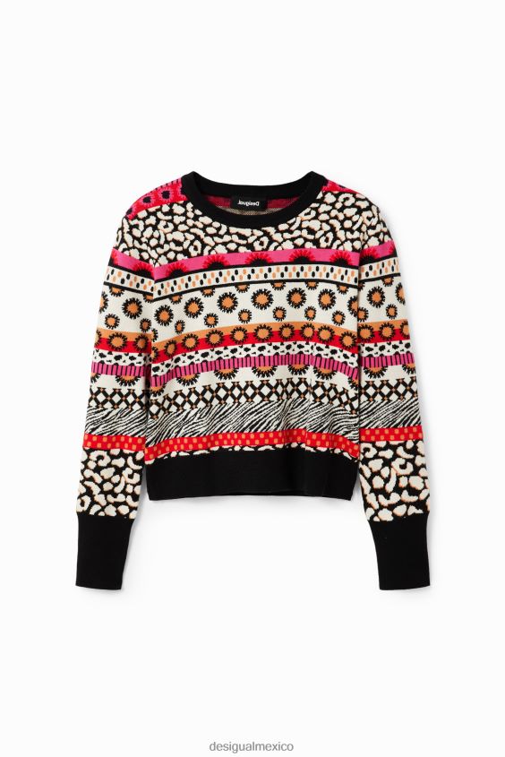 Desigual mujer jersey con borde corto VZ26R0936 ropa