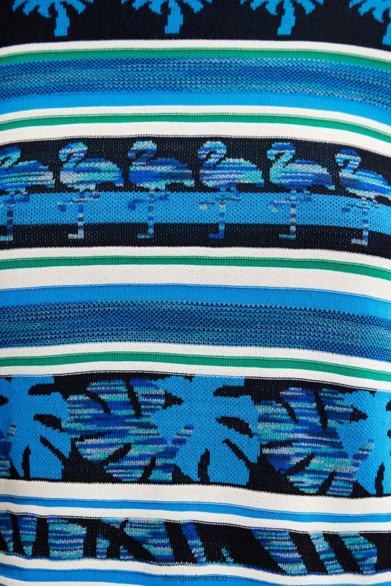 Desigual mujer jersey con borde tropical VZ26R0501 ropa