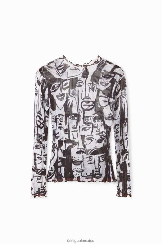 Desigual mujer jersey con caras artísticas VZ26R0280 ropa