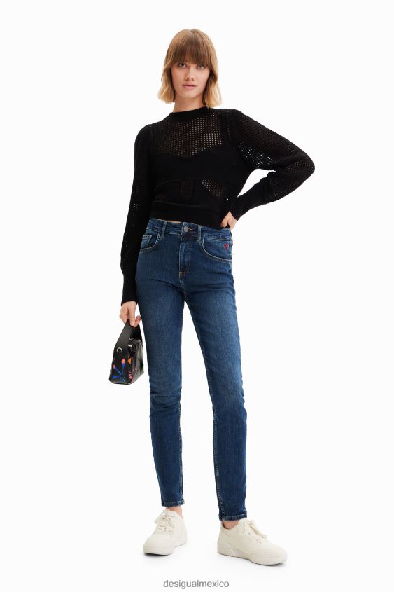 Desigual mujer jersey con corsé de punto VZ26R0440 ropa