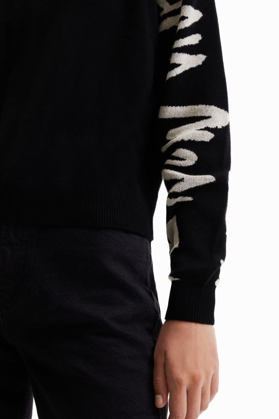 Desigual mujer jersey con mangas manifesto VZ26R0979 ropa