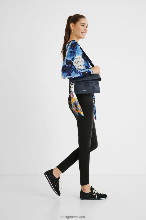 Desigual mujer jersey de punto con estampado y lazo VZ26R01163 ropa