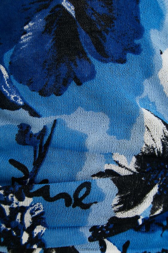 Desigual mujer jersey de punto con estampado y lazo VZ26R01163 ropa