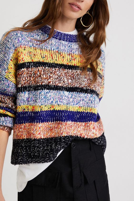 Desigual mujer jersey de tricot jaspeado VZ26R01033 ropa