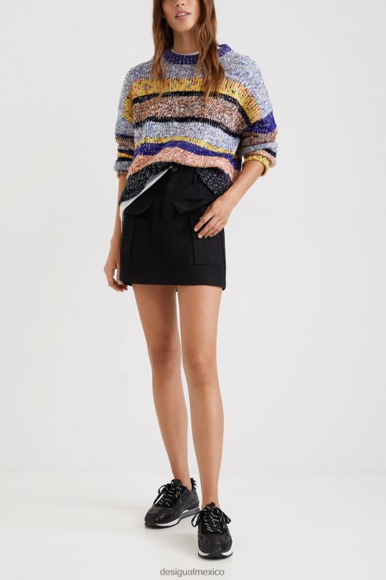 Desigual mujer jersey de tricot jaspeado VZ26R01033 ropa