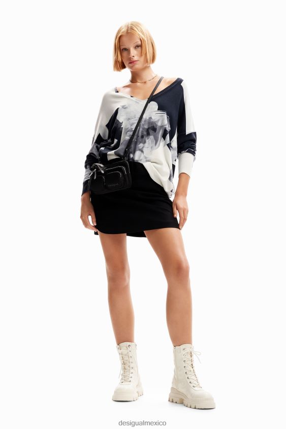 Desigual mujer jersey fino con collage VZ26R011 ropa