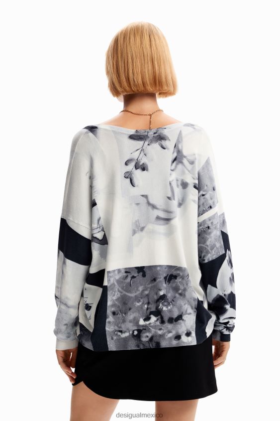 Desigual mujer jersey fino con collage VZ26R011 ropa