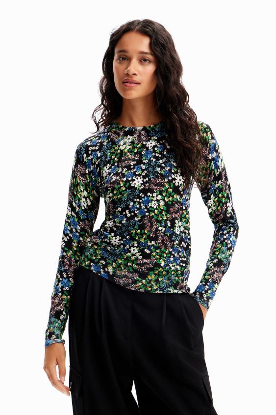Desigual mujer jersey fino floral fino VZ26R0273 ropa