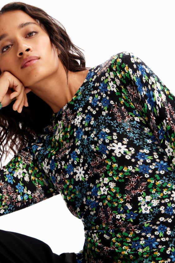 Desigual mujer jersey fino floral fino VZ26R0273 ropa