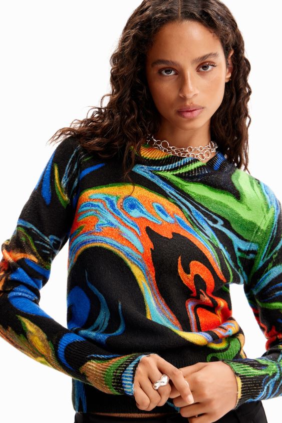 Desigual mujer jersey jaspeado VZ26R0992 ropa