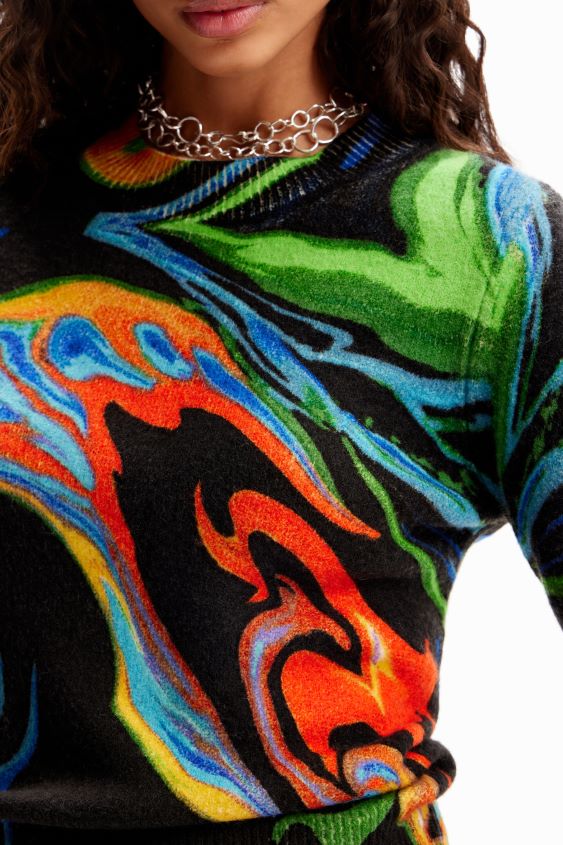 Desigual mujer jersey jaspeado VZ26R0992 ropa