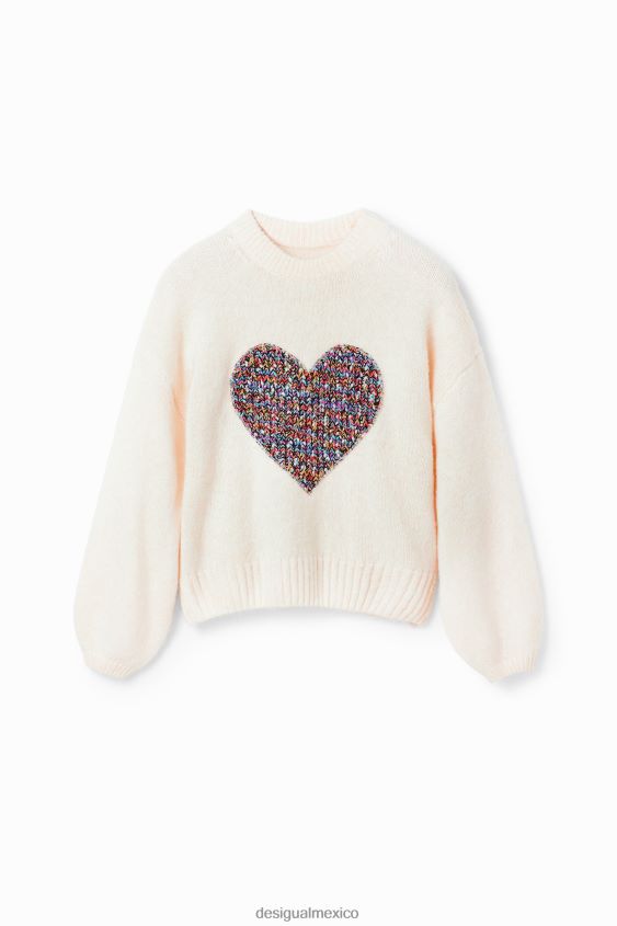 Desigual mujer jersey oversize con forma de corazón VZ26R0310 ropa