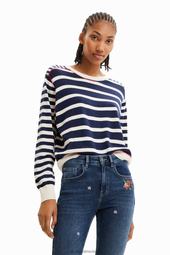 Desigual mujer jersey rayas marineras VZ26R0836 ropa