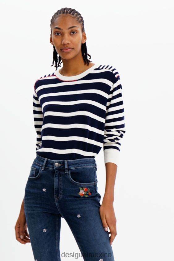 Desigual mujer jersey rayas marineras VZ26R0836 ropa