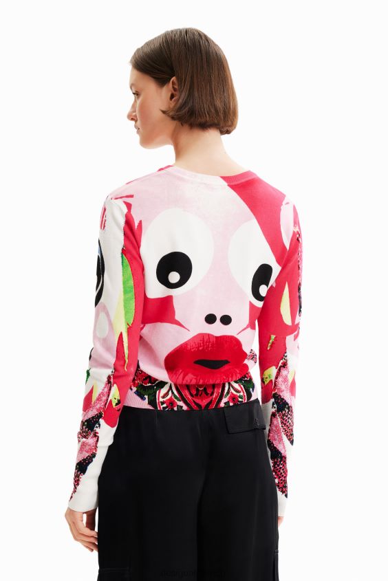 Desigual mujer metro. jersey con cara de christian lacroix VZ26R0285 ropa
