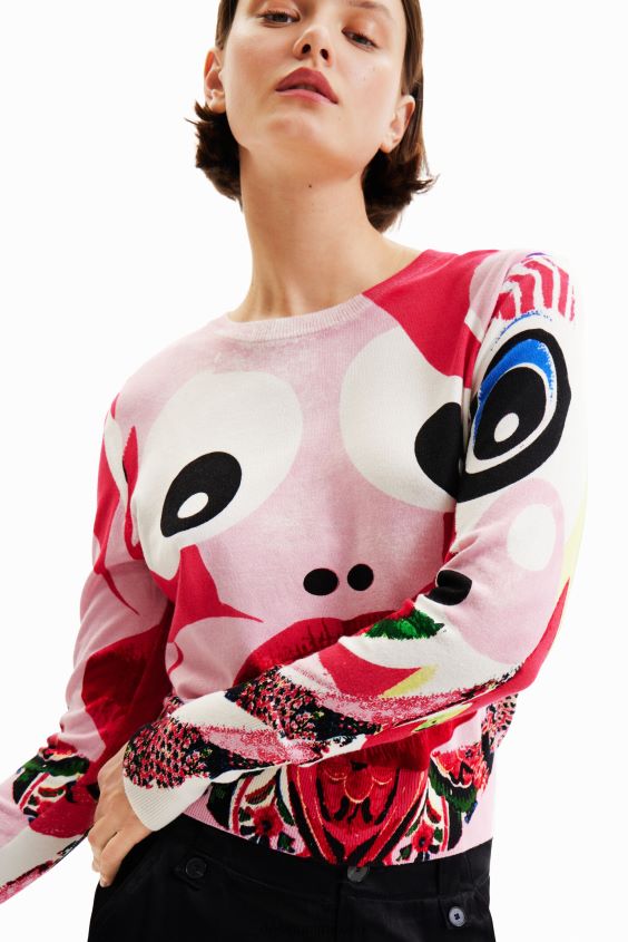 Desigual mujer metro. jersey con cara de christian lacroix VZ26R0285 ropa