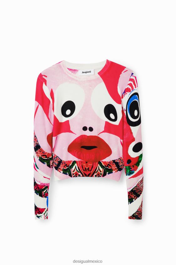 Desigual mujer metro. jersey con cara de christian lacroix VZ26R0285 ropa