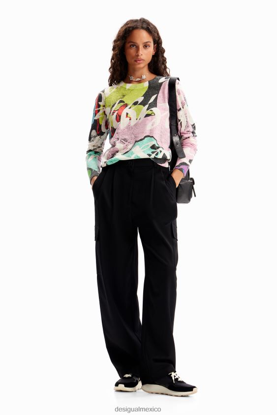Desigual mujer metro. jersey multicolor de christian lacroix VZ26R0102 ropa