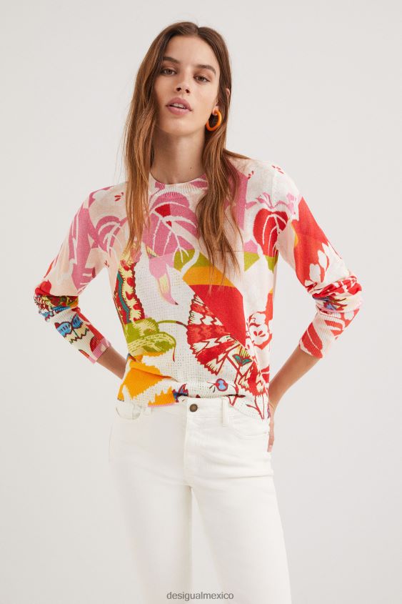 Desigual mujer metro. suéter con estampado de Christian Lacroix VZ26R01093 ropa