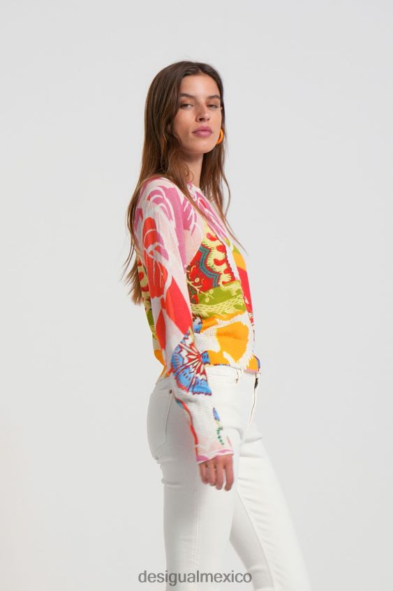 Desigual mujer metro. suéter con estampado de Christian Lacroix VZ26R01093 ropa